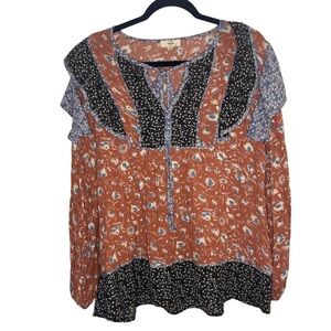 Entro Multicolor Floral Blouse
